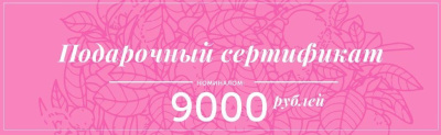 ПОДАРОЧНЫЙ СЕРТИФИКАТ 9000