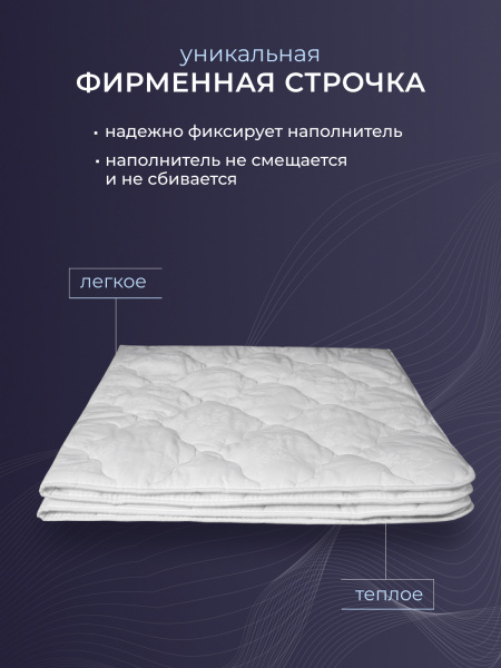 Одеяло хлопок (320) тк хлопковая стег (80/20)