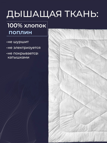 Одеяло ов шерсть (400) поплин